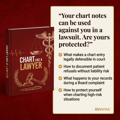 Revivra™ Charting For Nurses: The Complete Guide to Safe Documentation, Liability & License Protection