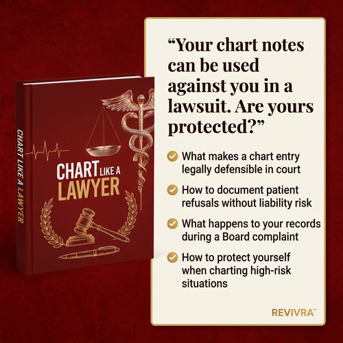 Revivra™ Charting For Nurses: The Complete Guide to Safe Documentation, Liability & License Protection
